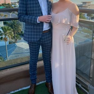 Birdy gray Jane bridesmaids dress pale blush